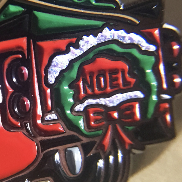 NEW Red Truck Christmas Enamel Pin with Backer - Picture 11 of 12